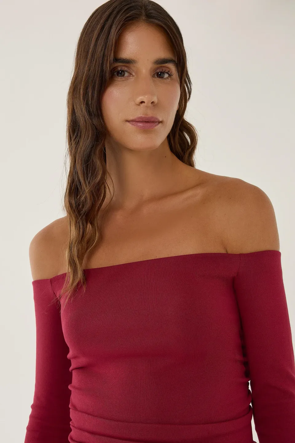 Off Shoulder Carmen Collar Blouse