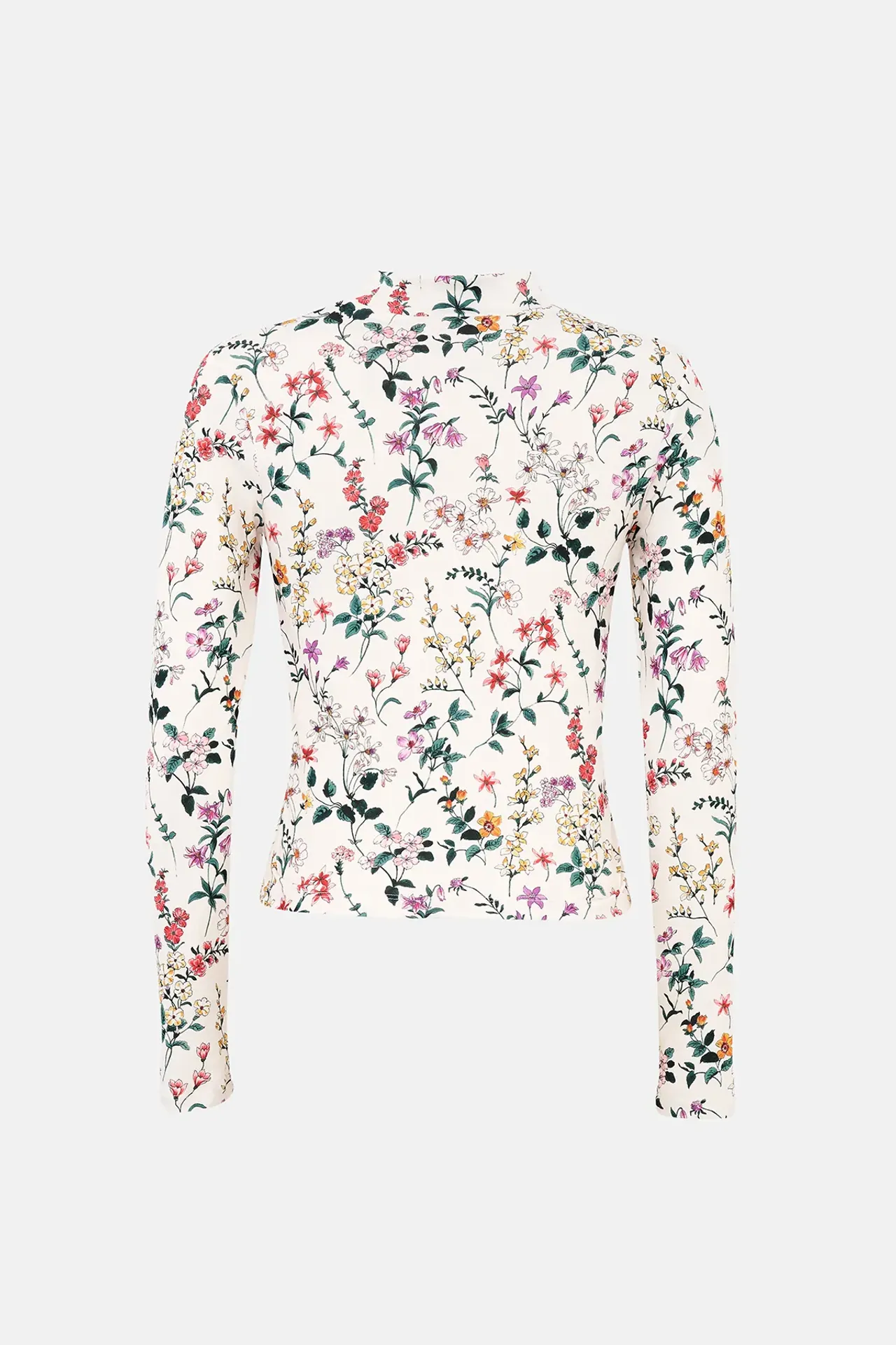 Floral Print Long Sleeve Sweater