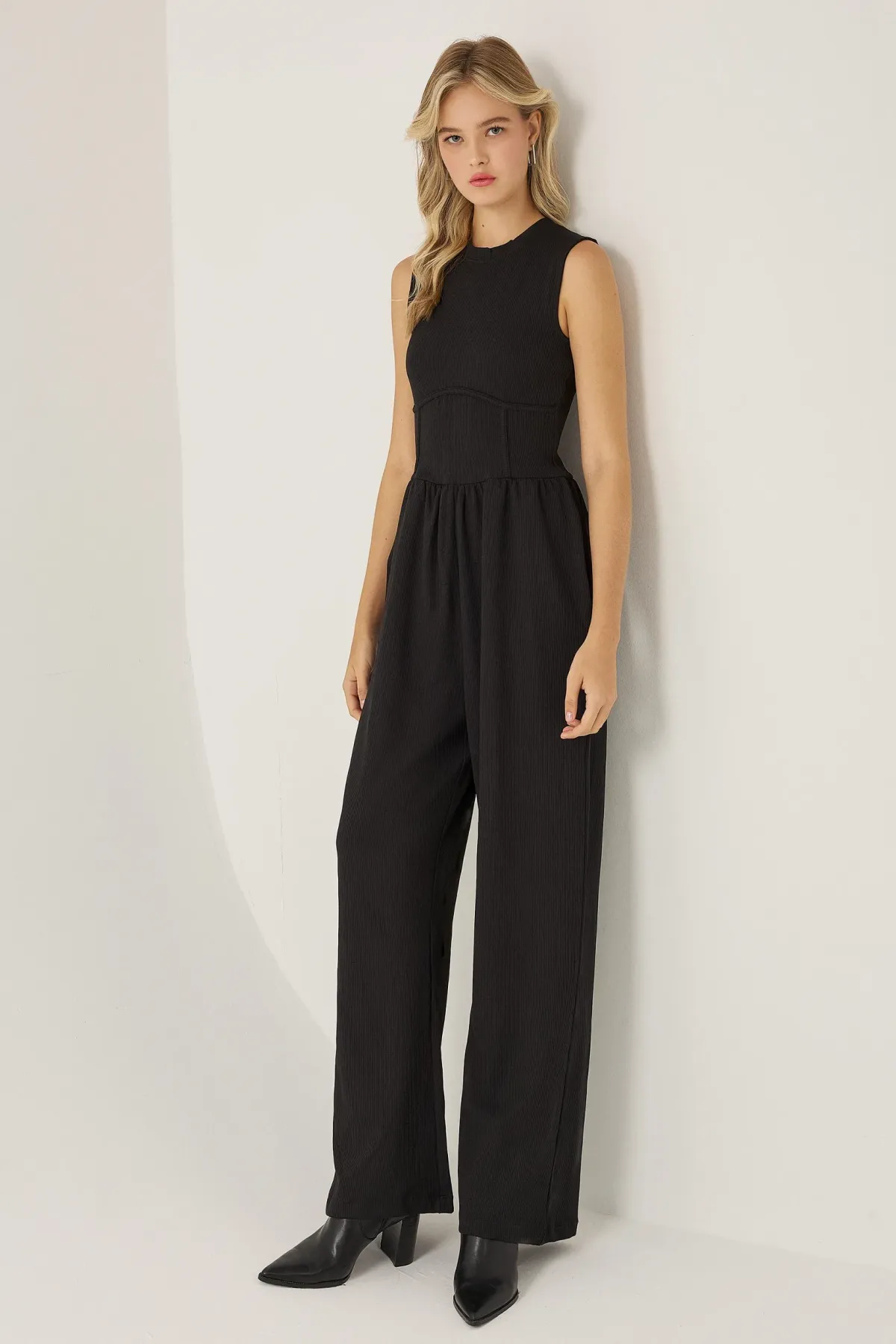 High Waist Pleated Wide Leg Trousers 4