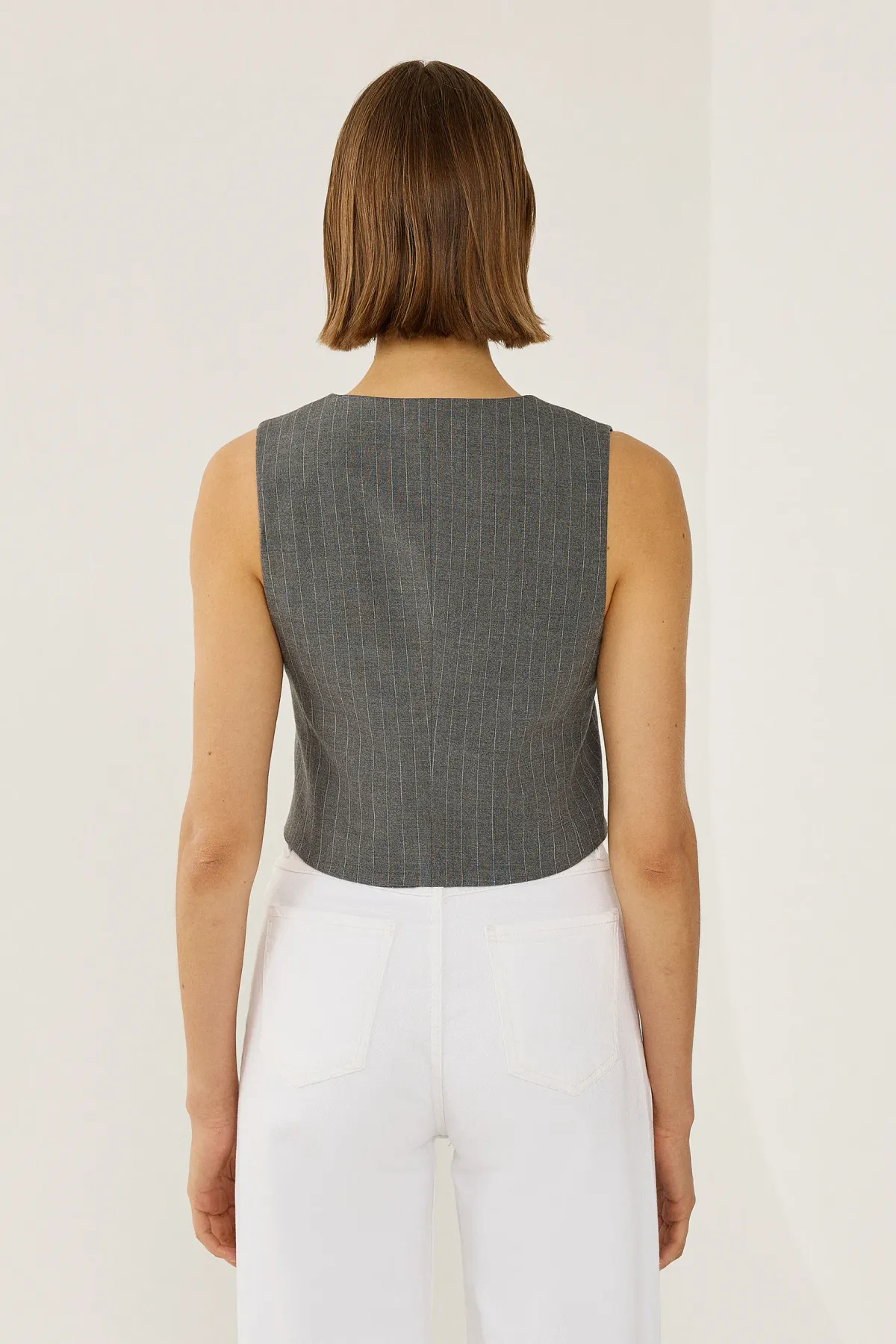 Striped Buttoned Vest 5