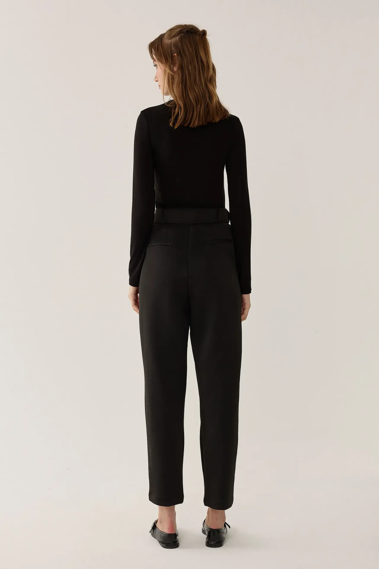 High Waist Belted Pants