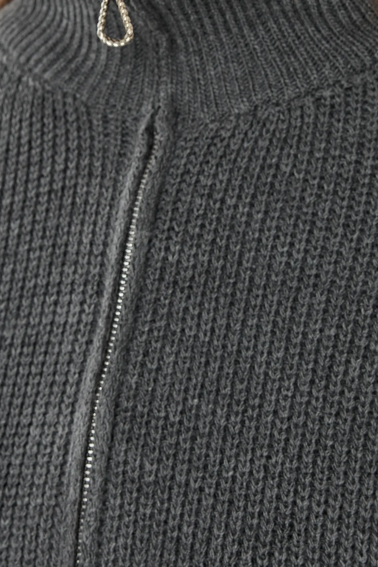 Zippered Cardigan