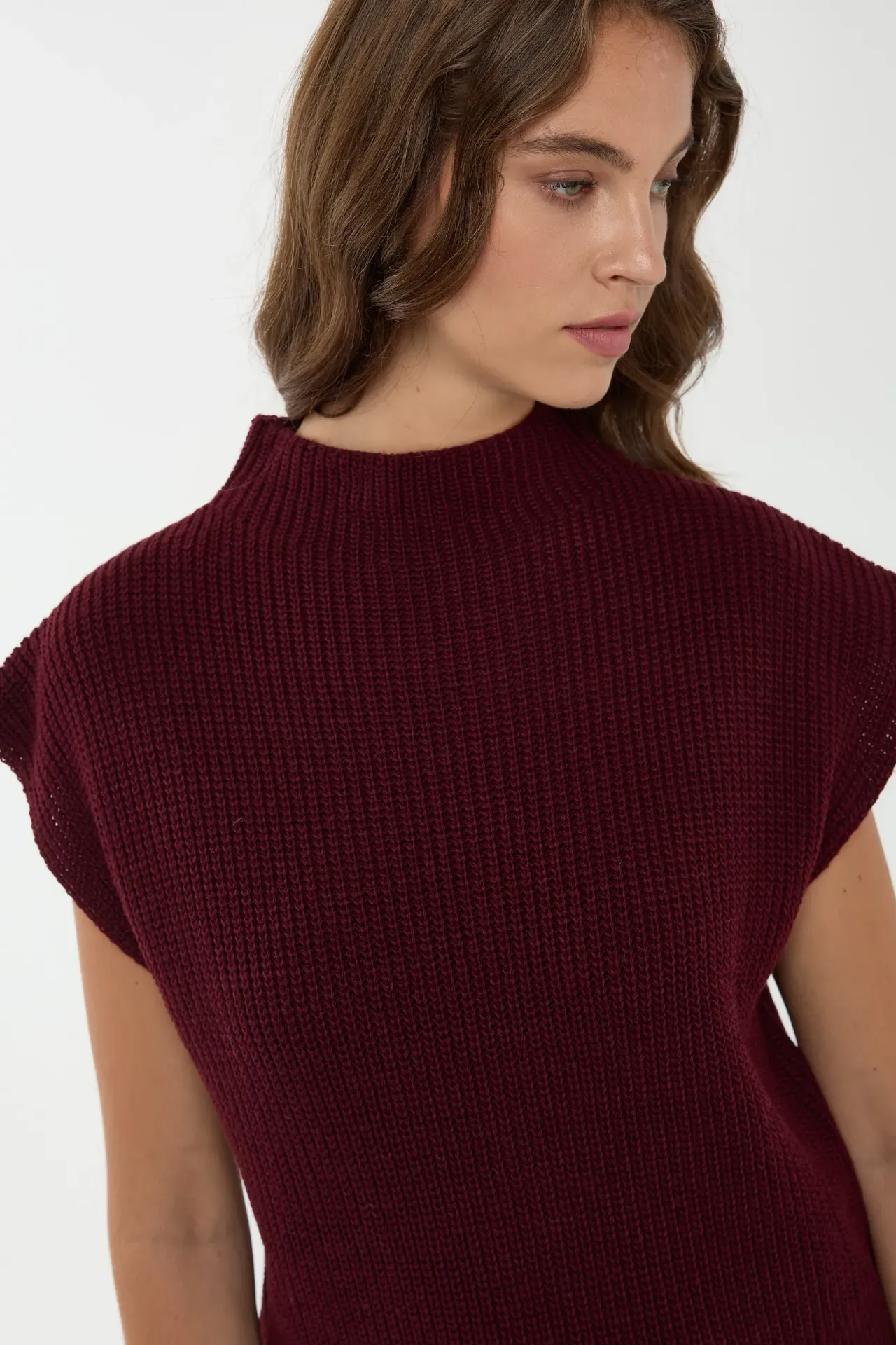 Half Turtleneck Knit Sweater