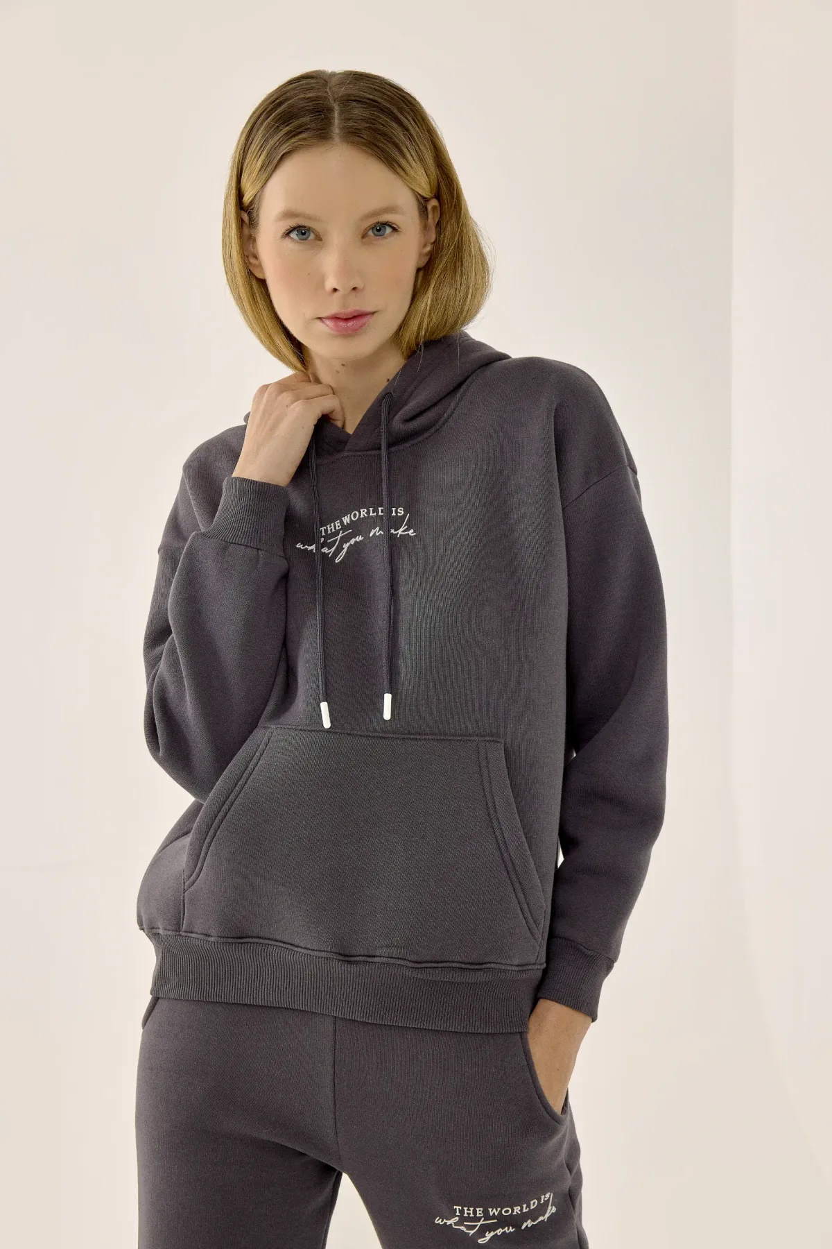 Printed Cotton Hoodie  1