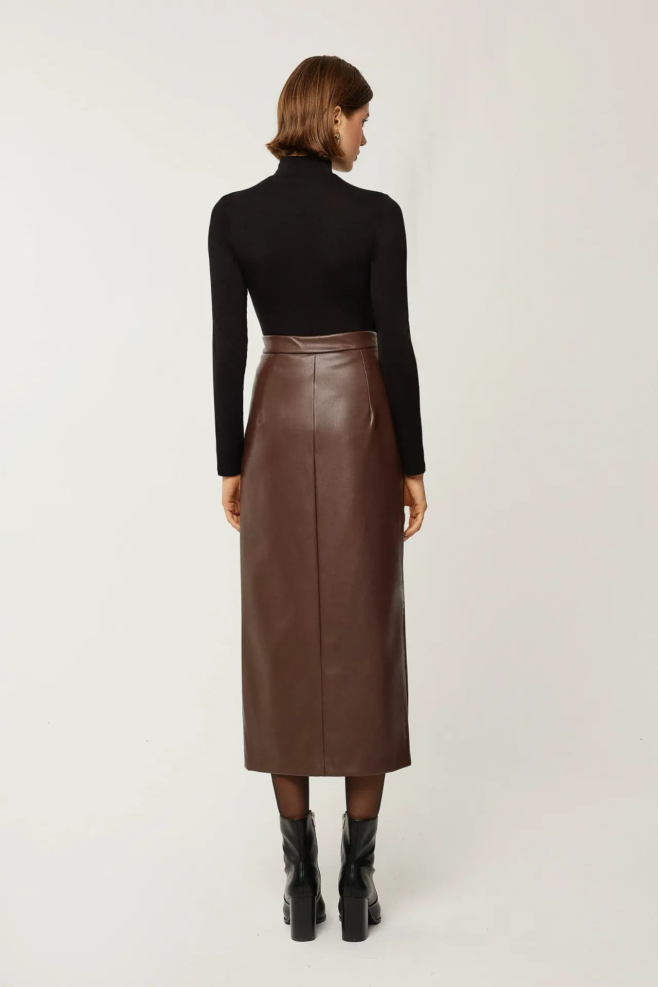 Bodycon Faux Leather Maxi Skirt