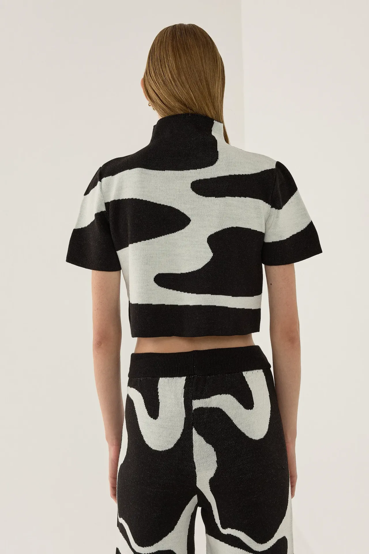 Abstract Knitwear Top