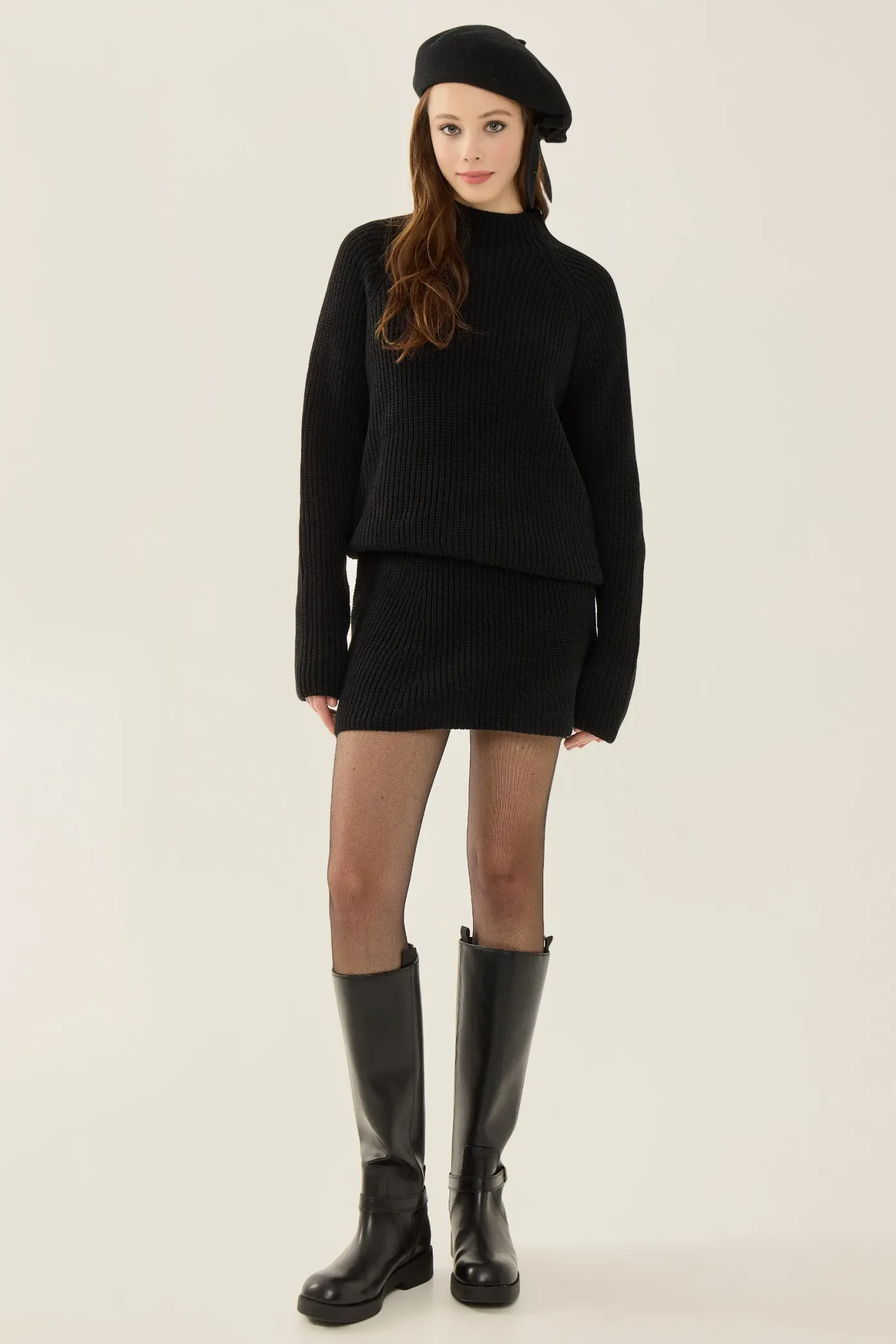 Textured Turtleneck Knit Co-Ord Set 2