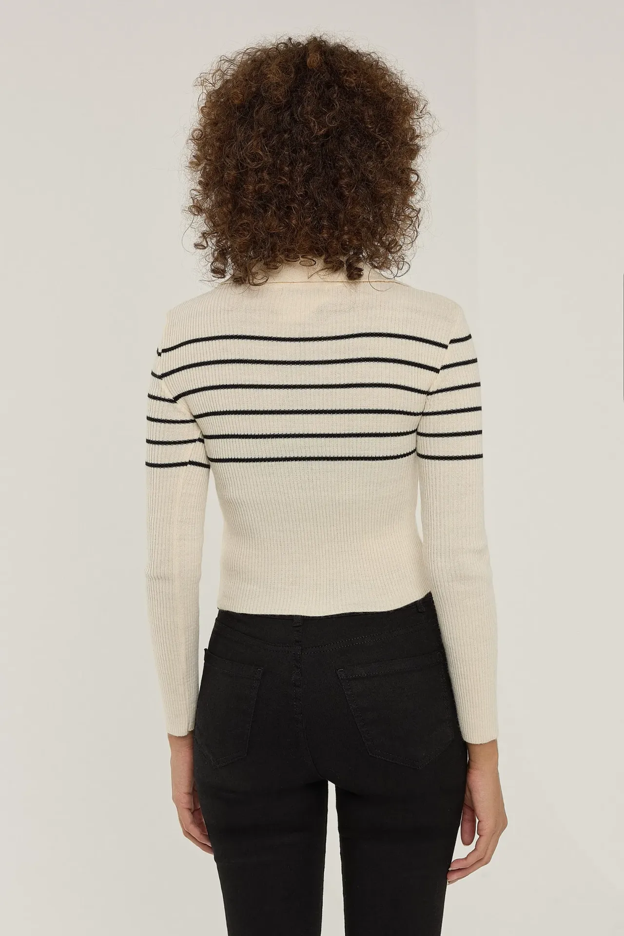 Striped Crop Sweater