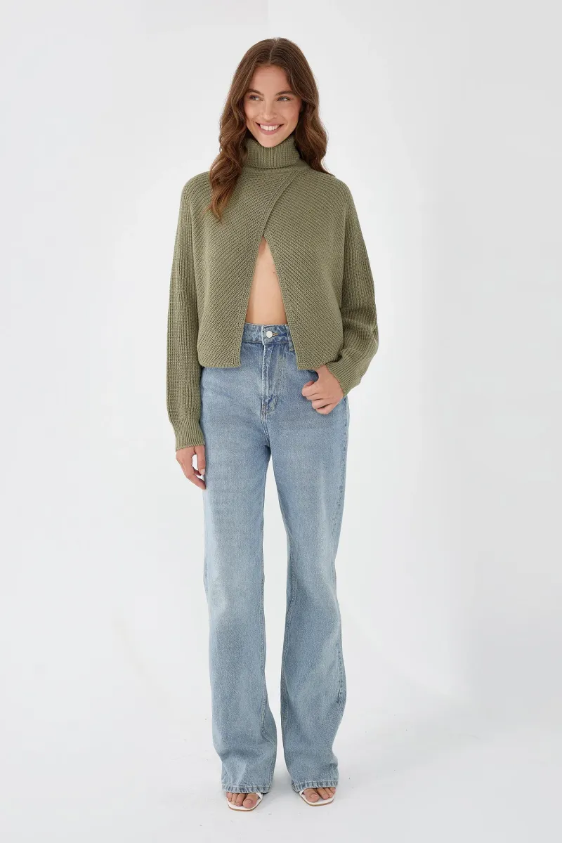 Turtleneck Long Sleeve Sweater 3