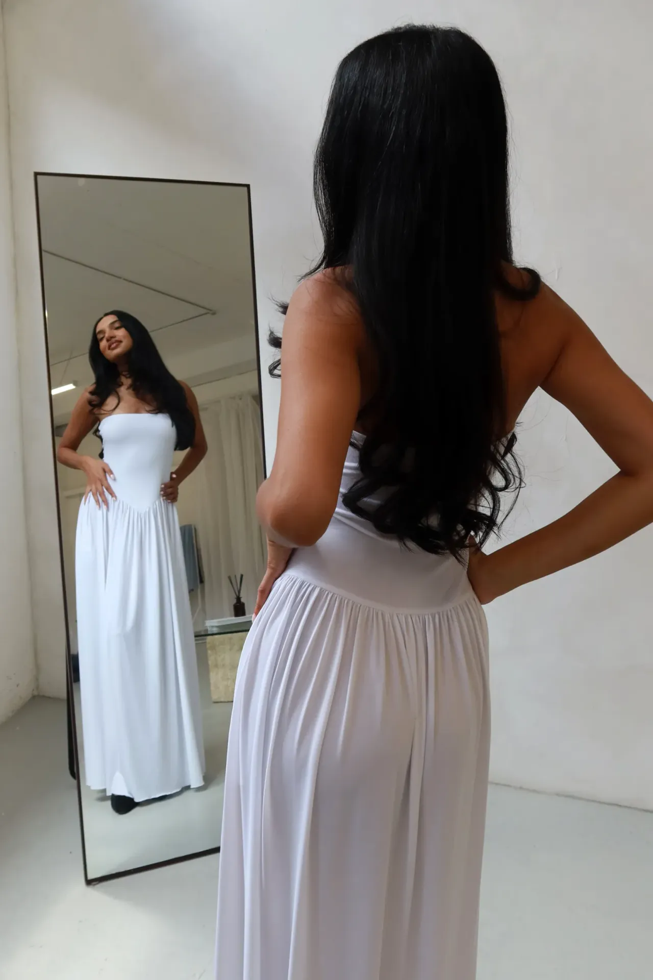 Sofie Strapless Fitted Maxi Dress
