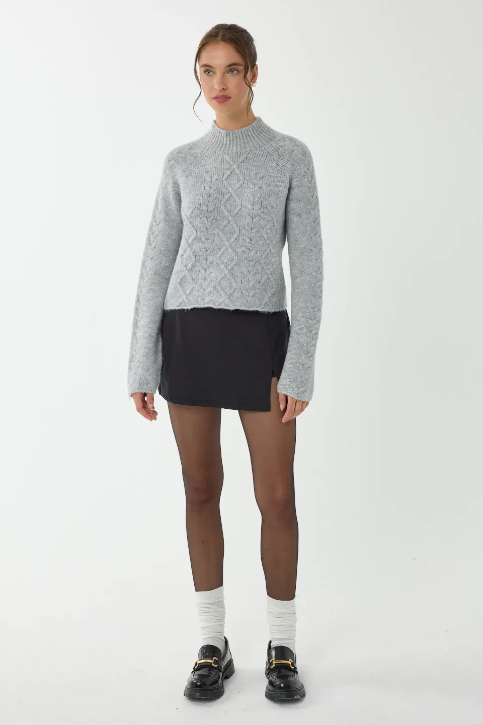 Knitted High-Neck Sweater