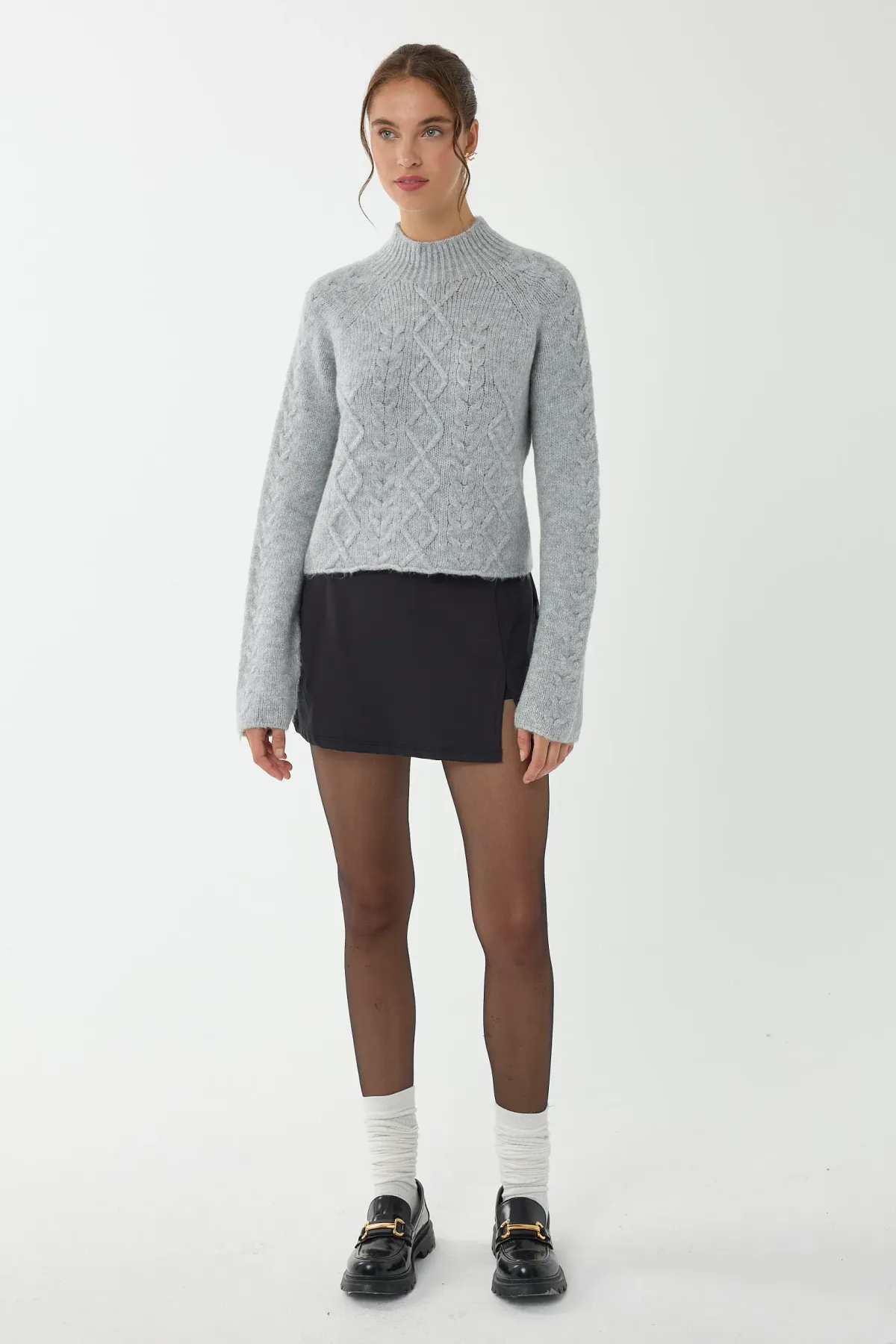 Knitted High-Neck Sweater 3