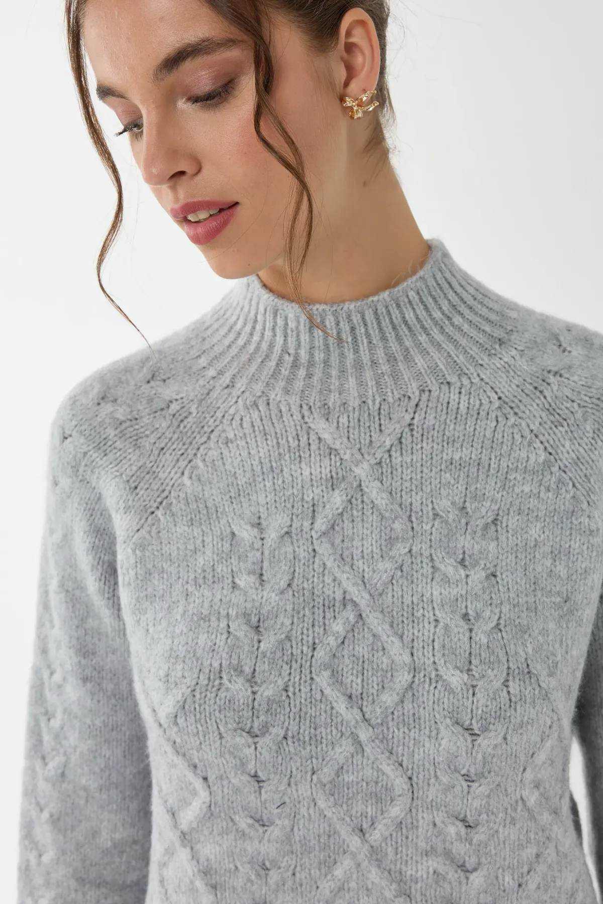Knitted High-Neck Sweater 5