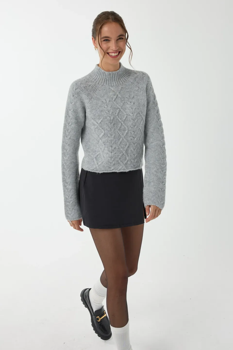 Knitted High-Neck Sweater