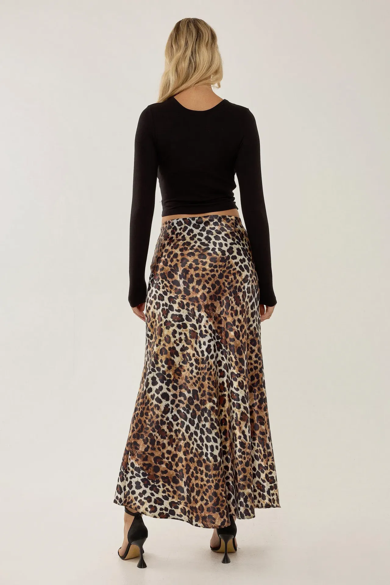 Leopard Print Bodycon Maxi Skirt