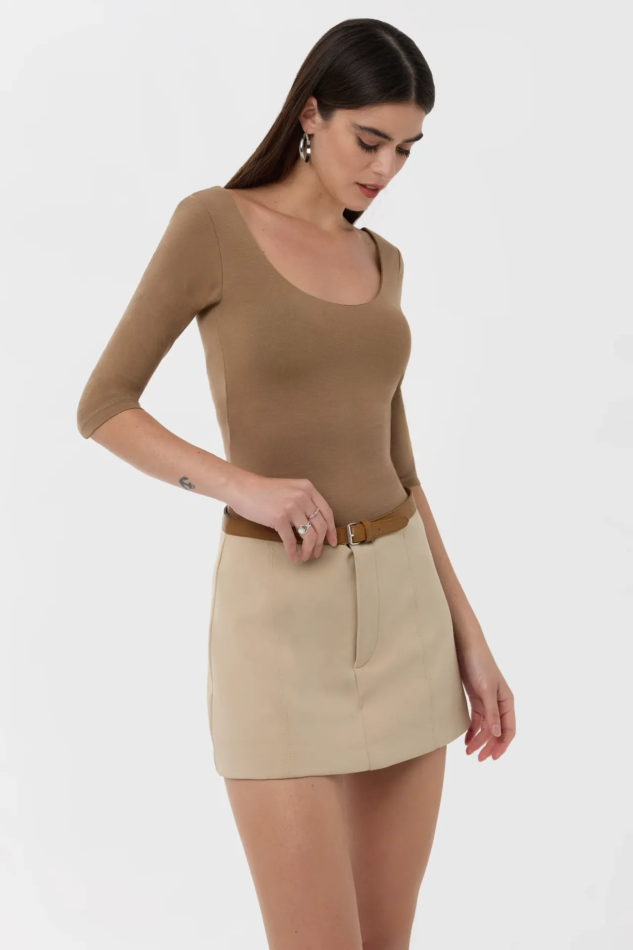 Pool Collar Basic Blouse