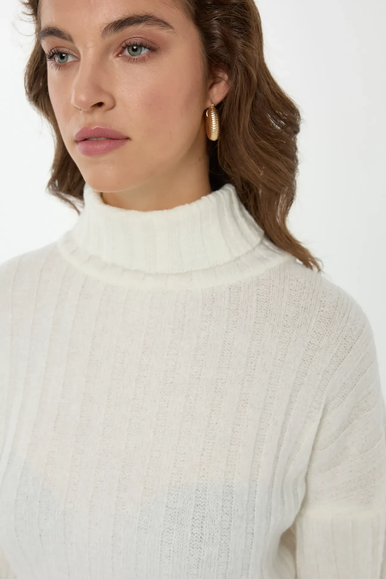 Turtleneck Knit Sweater