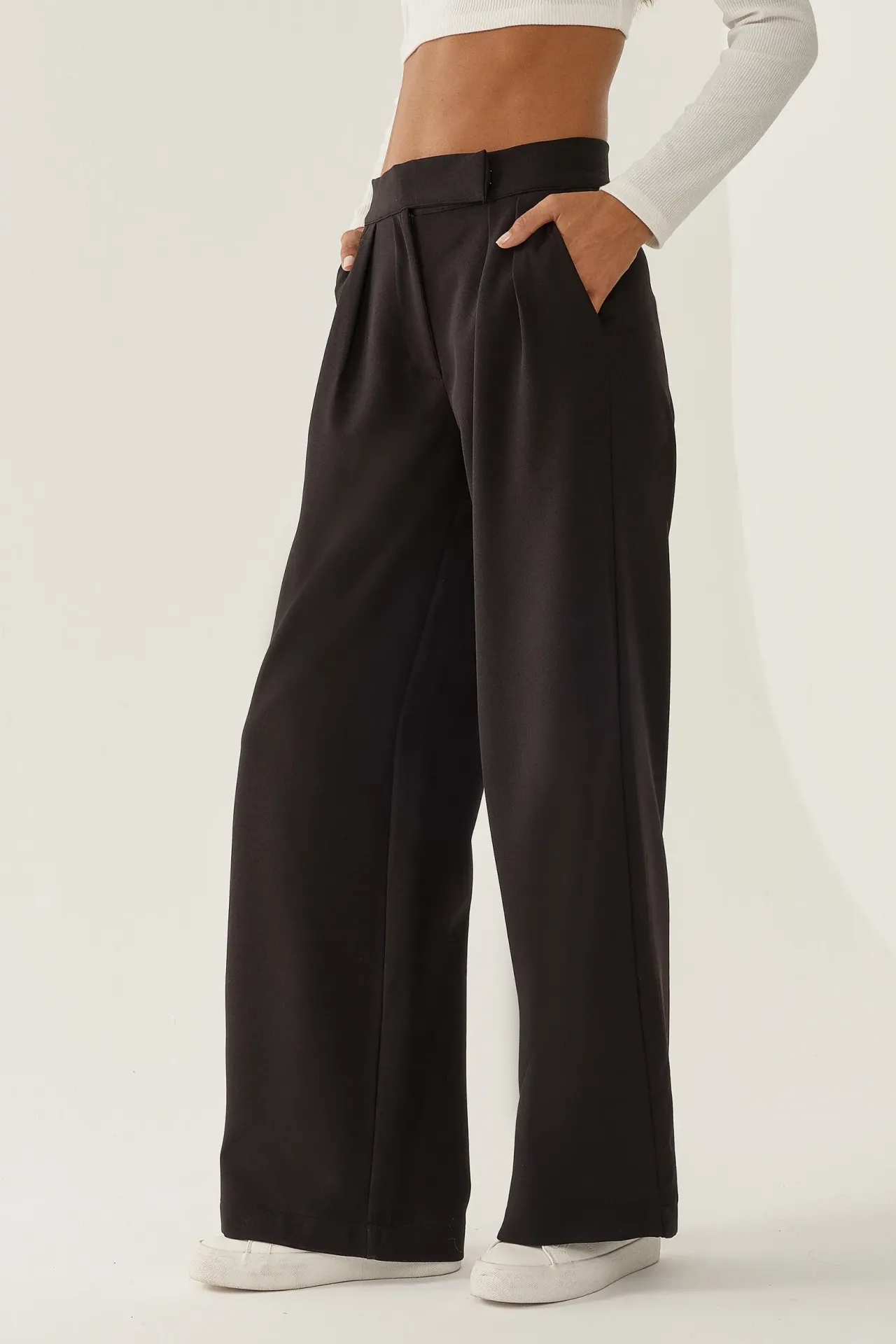 High Waist Wide Leg Pants