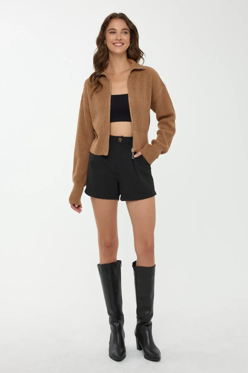 Zippered Cardigan 1