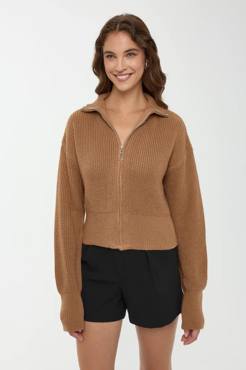 Zippered Cardigan