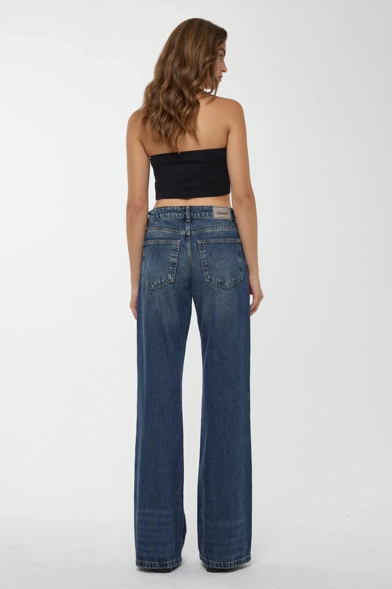 High Waist Straight Leg Jeans