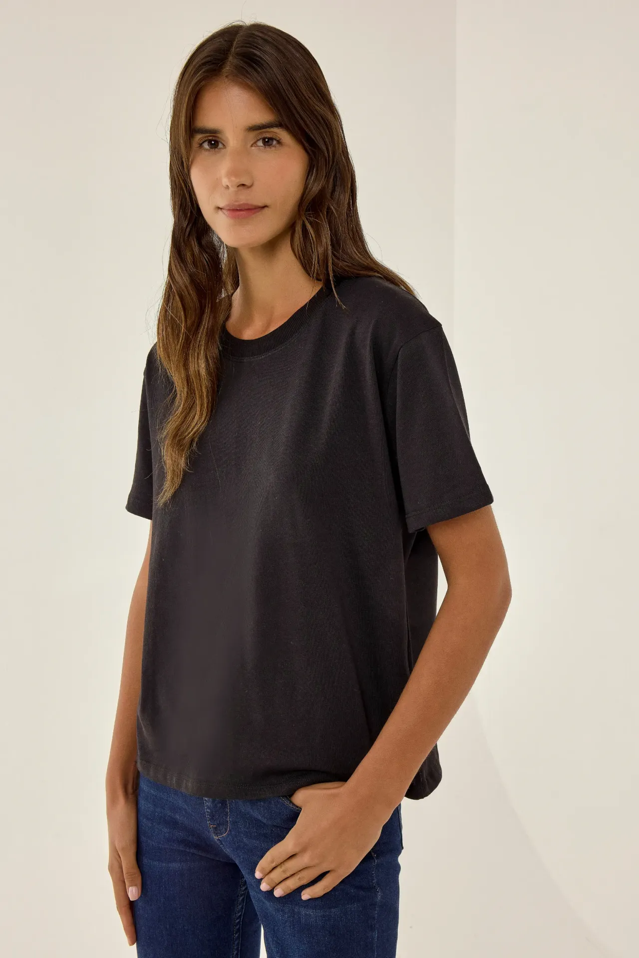 Relaxed Fit Crew Neck T-Shirt