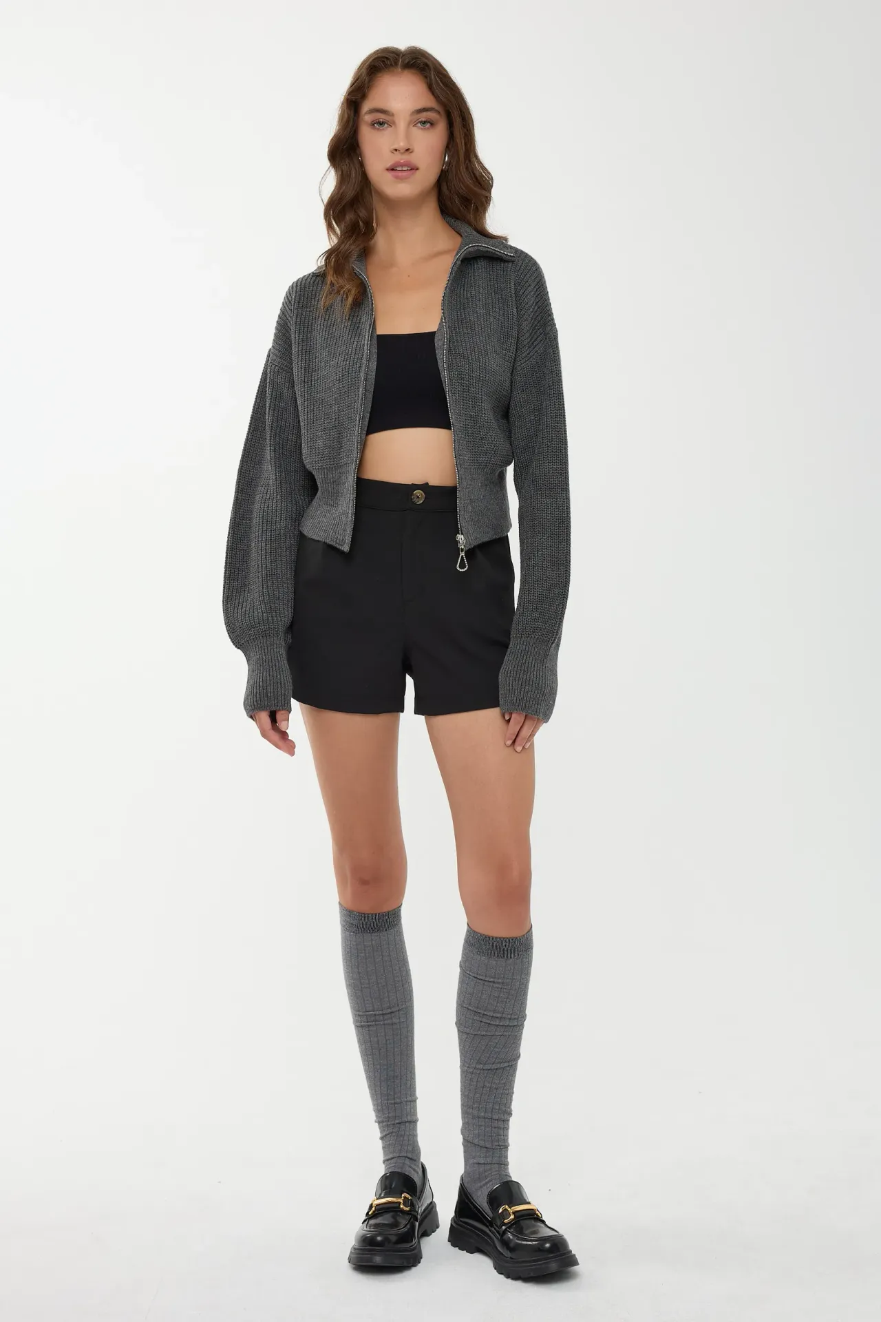 Zippered Cardigan