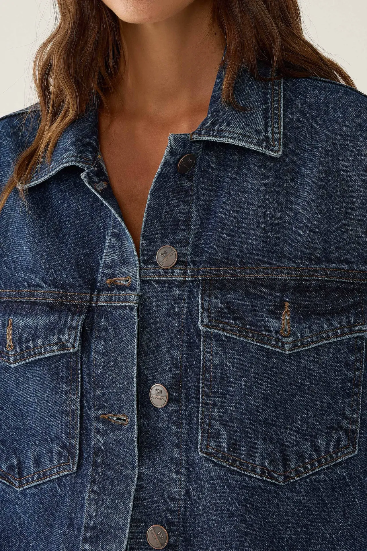 Classic Denim Jacket with Pockets