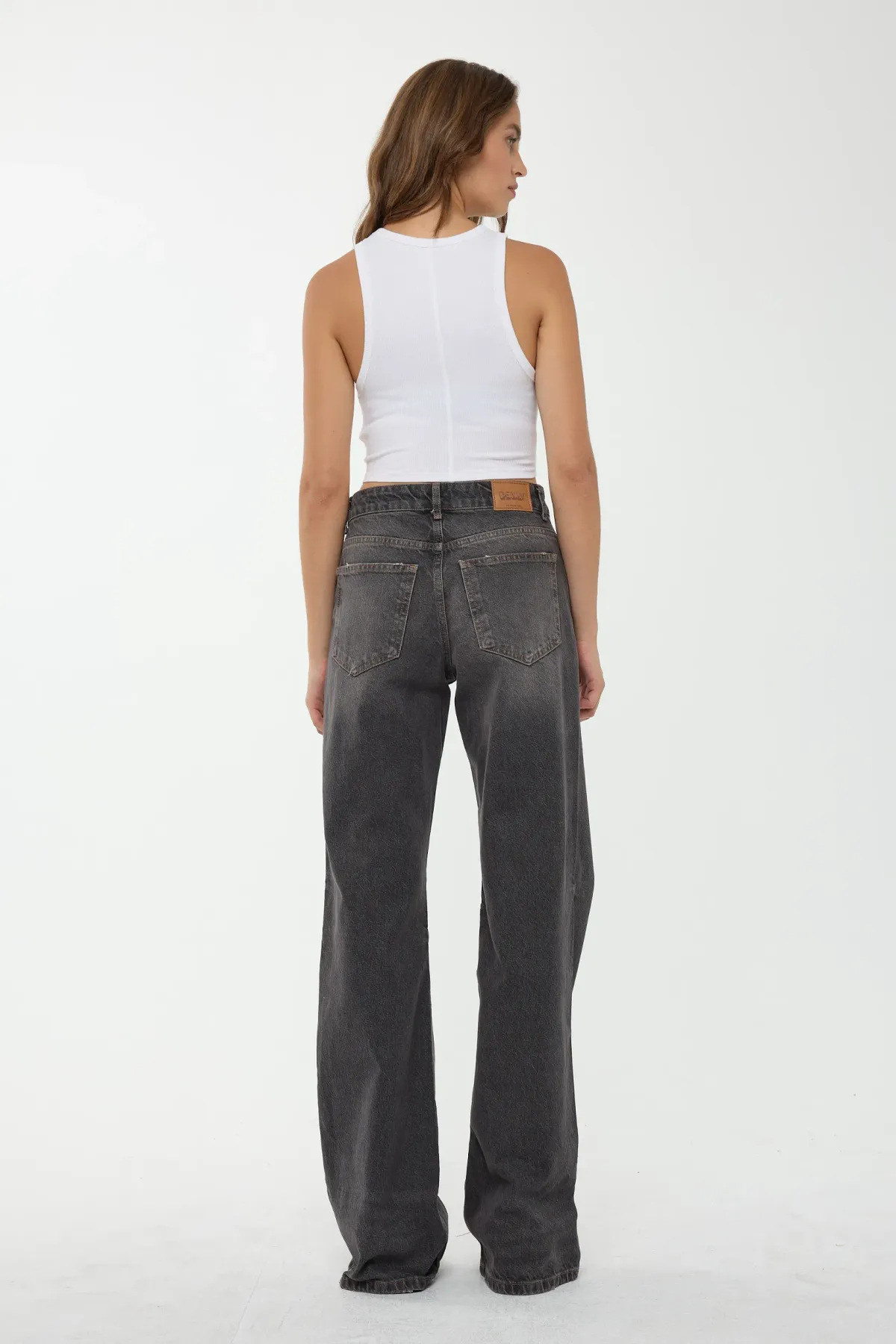 High Waist Straight Leg Jeans 5