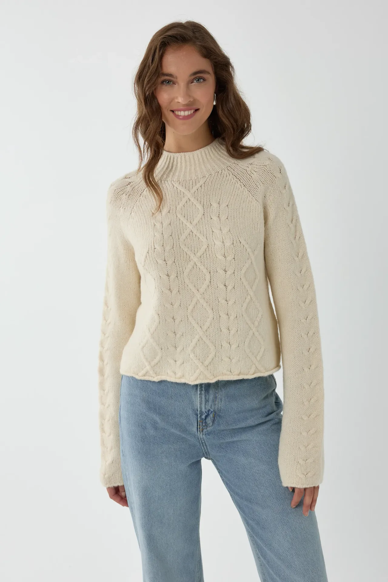 Knitted High-Neck Sweater