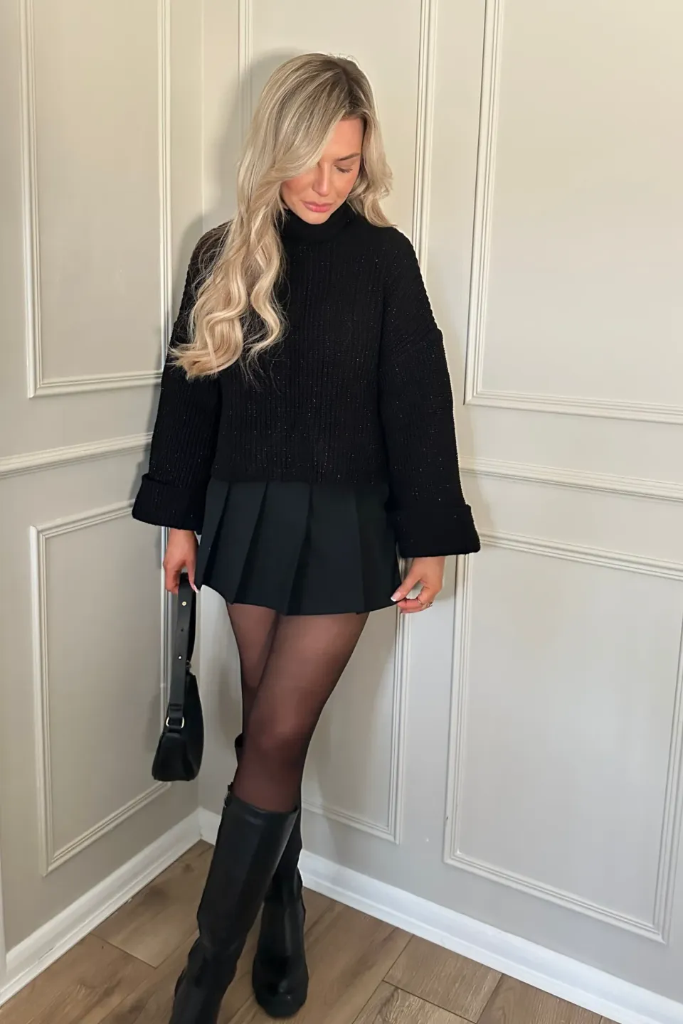 Oversized High-Neck Sweater