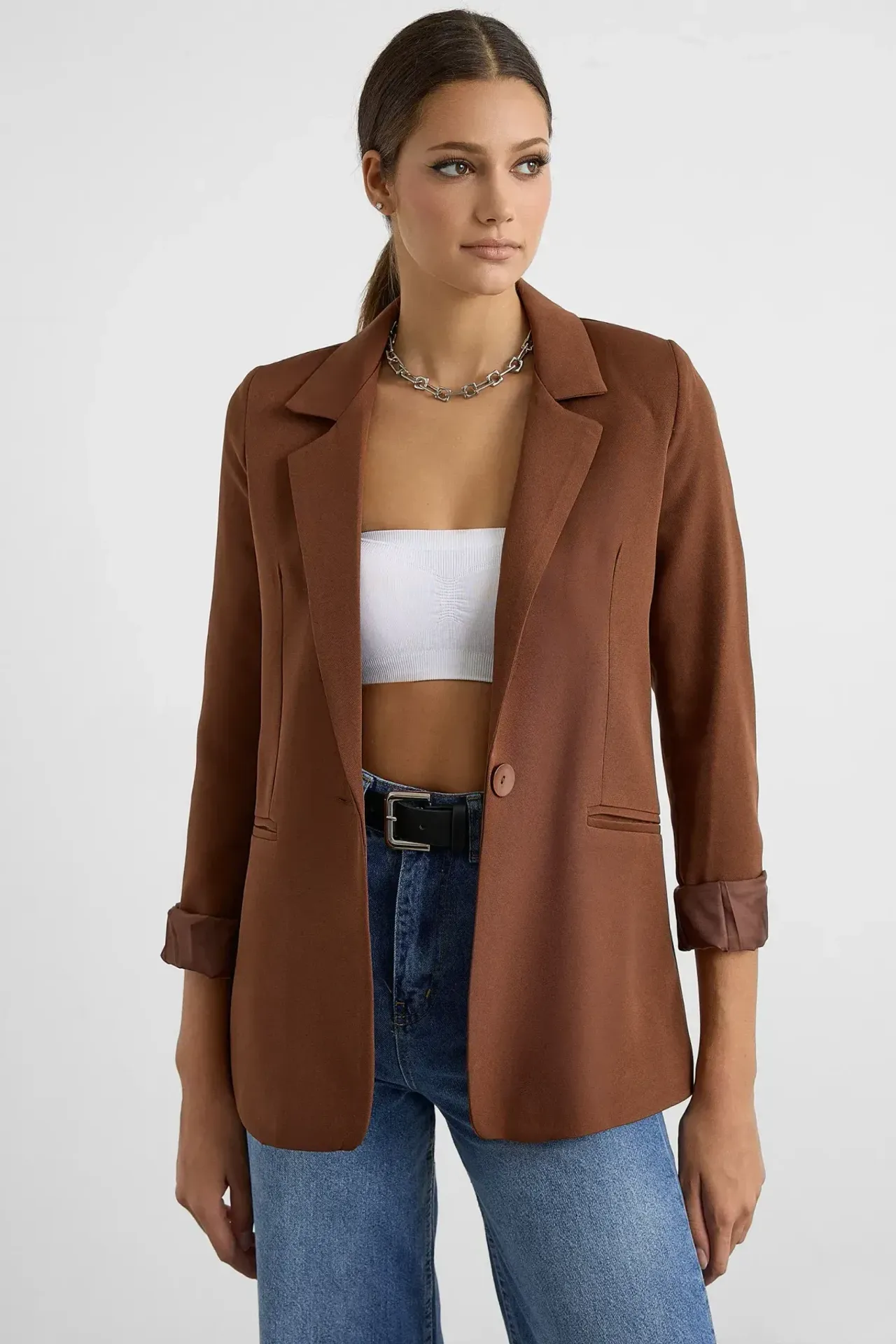 Buttoned Blazer