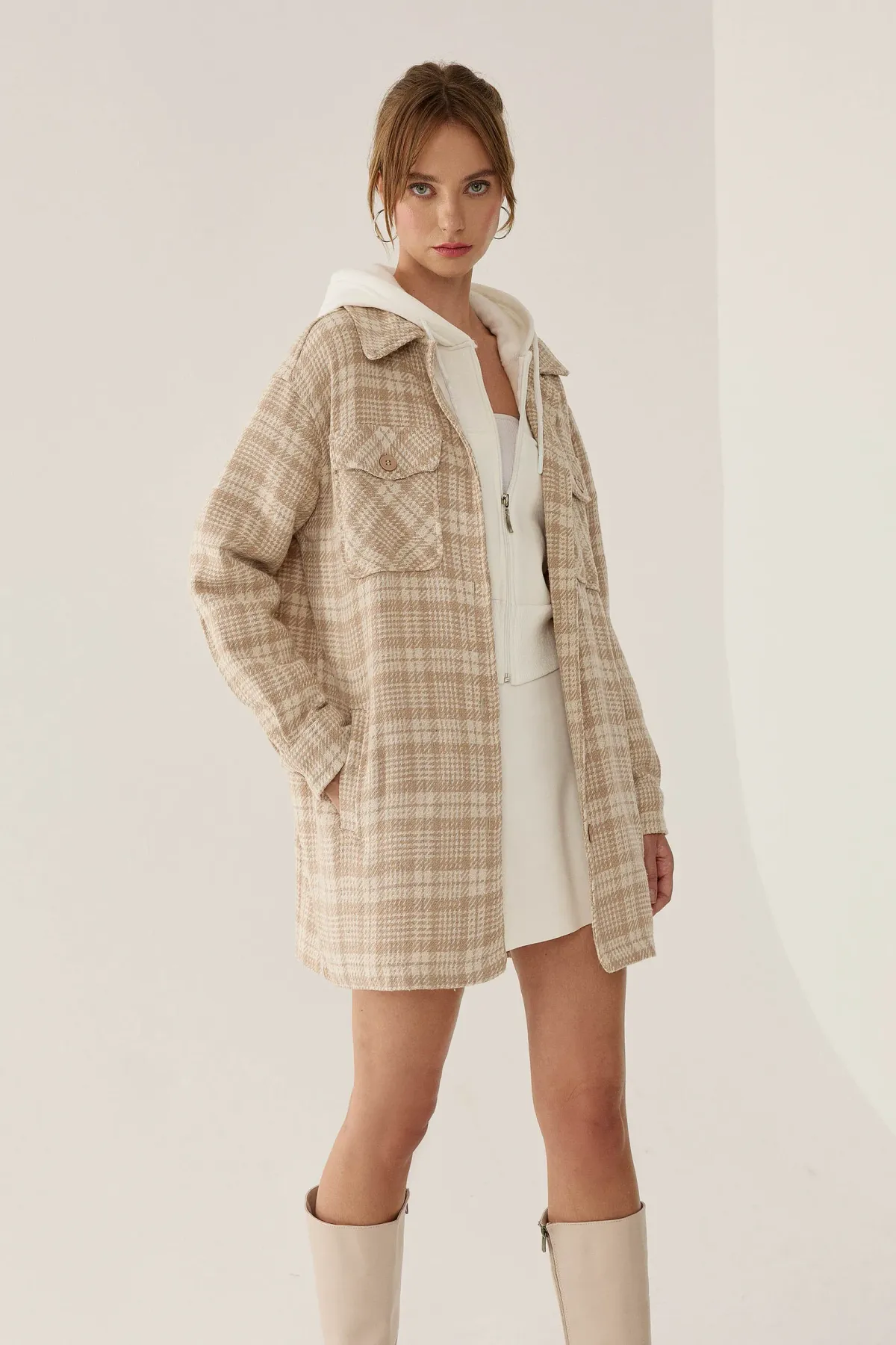 Plaid Patterned Jacket 4
