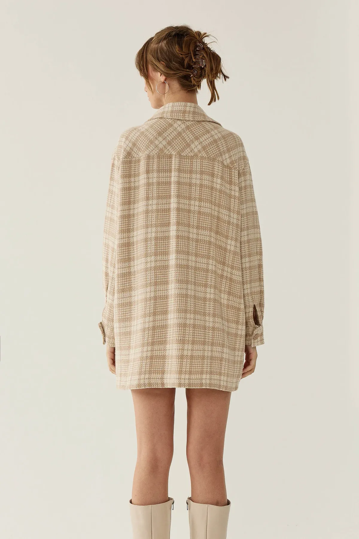 Plaid Patterned Jacket 6