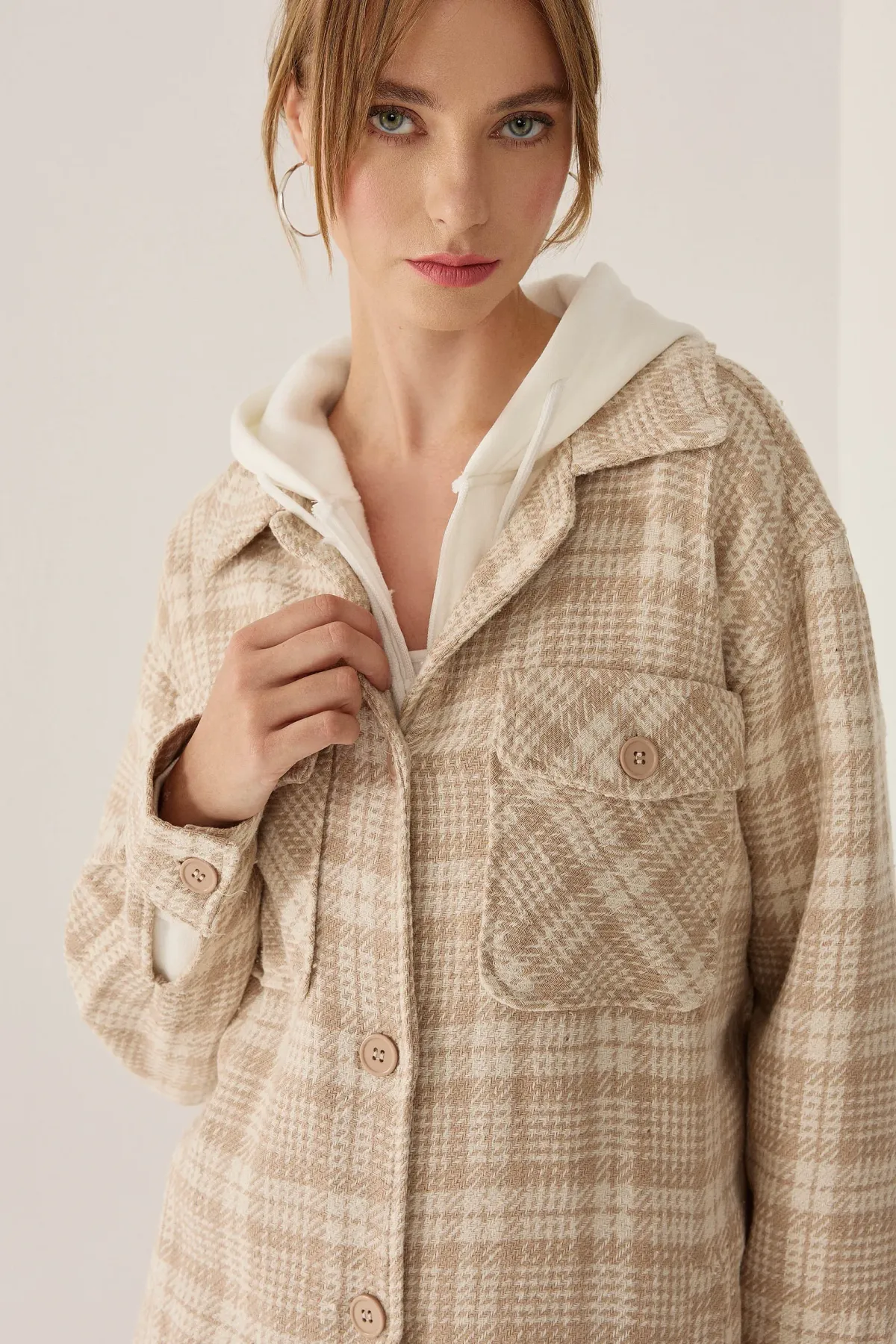 Plaid Patterned Jacket 5