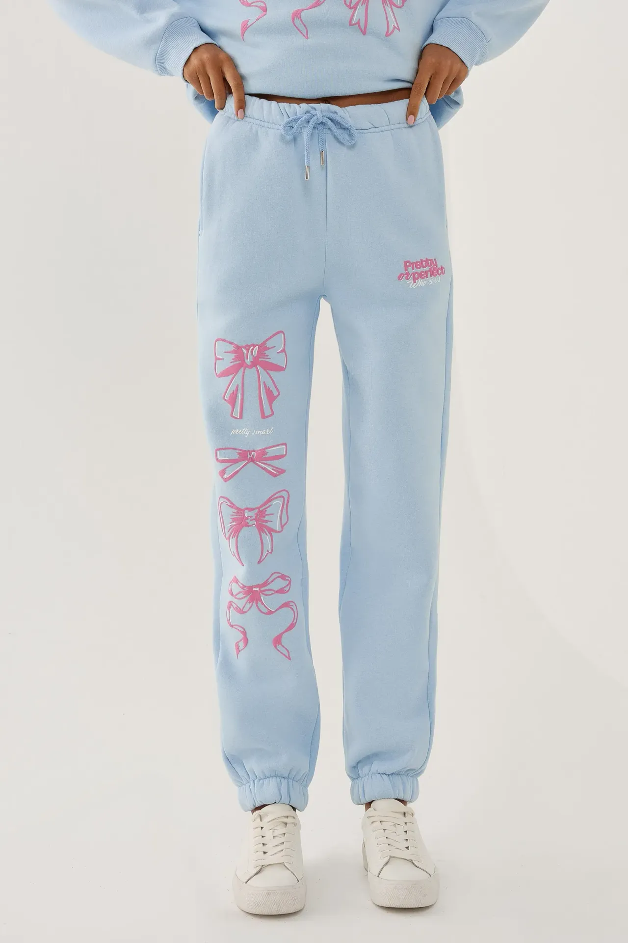 High Waist Printed Sweatpants