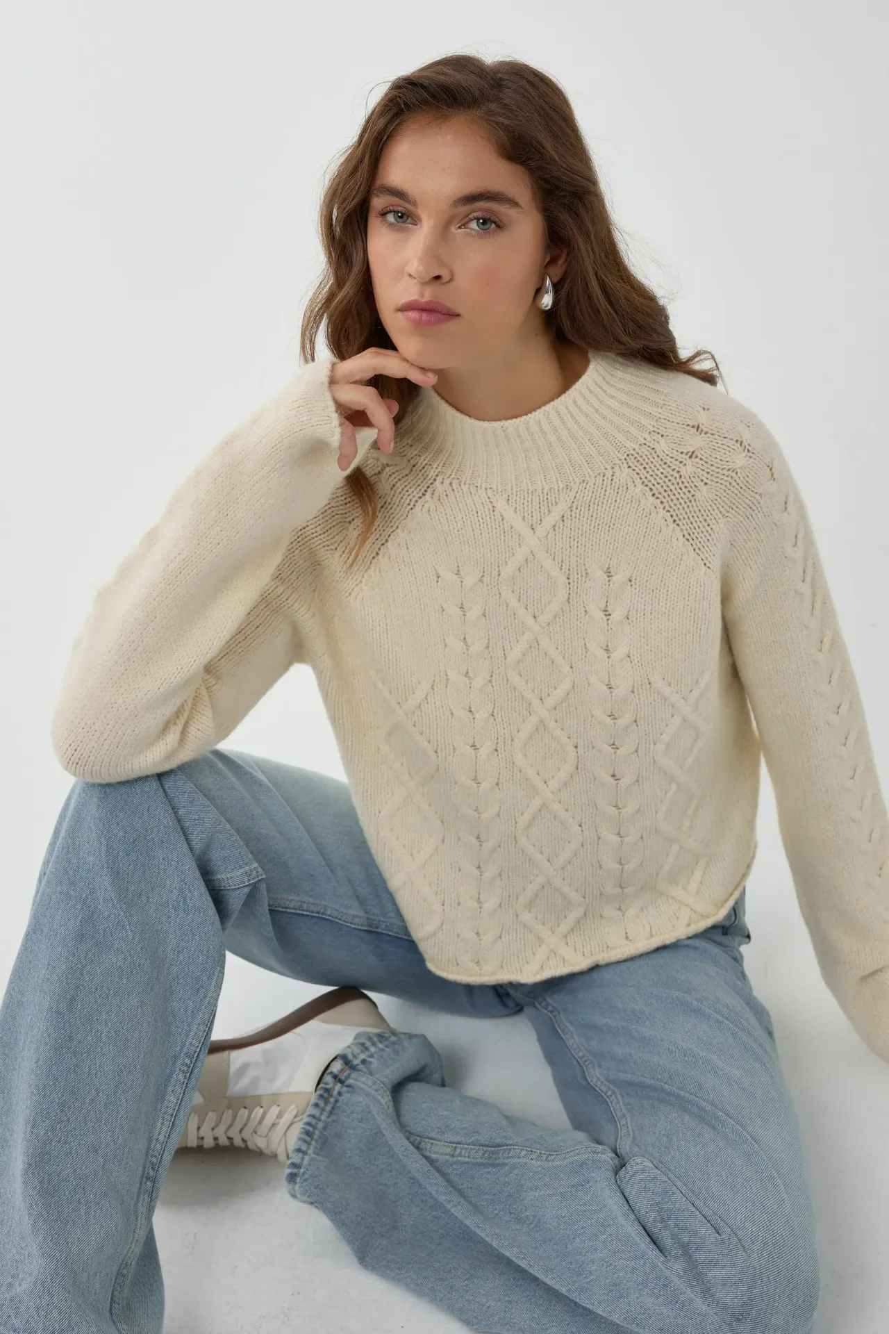 Knitted High-Neck Sweater