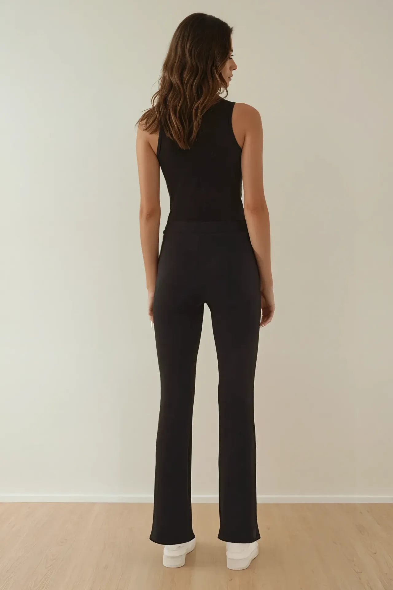 High Waist Flare Palazzo Pants