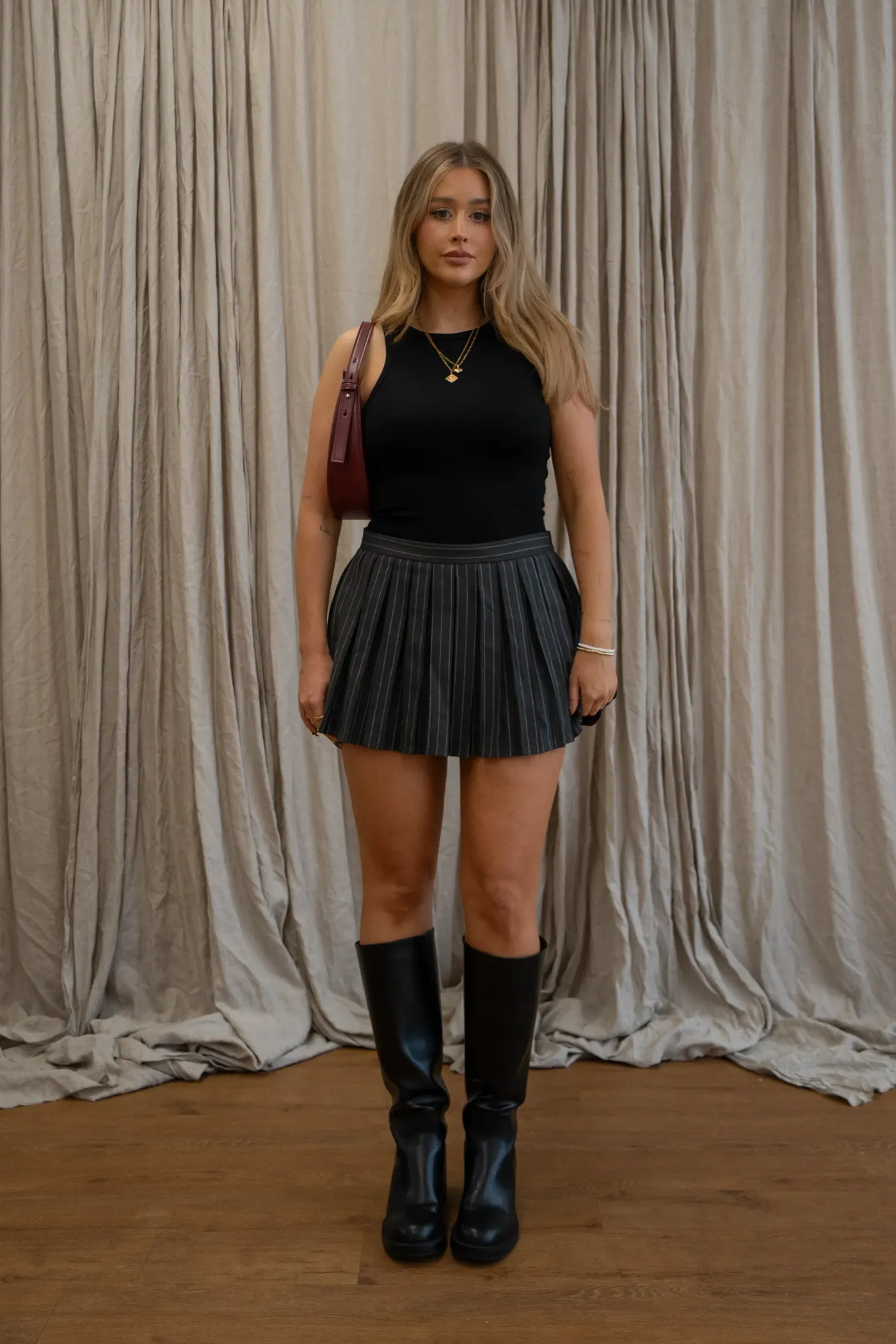 Parker Pin Stripe Skort 4
