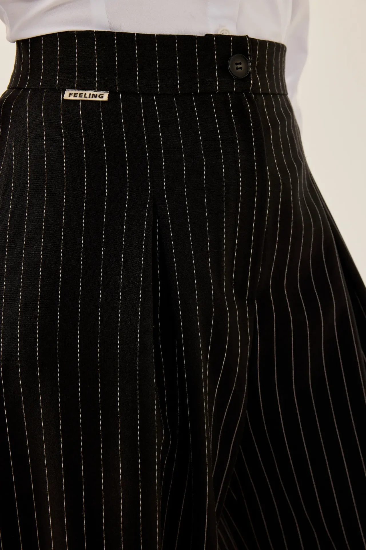 High Waist Striped Wide Leg Pants