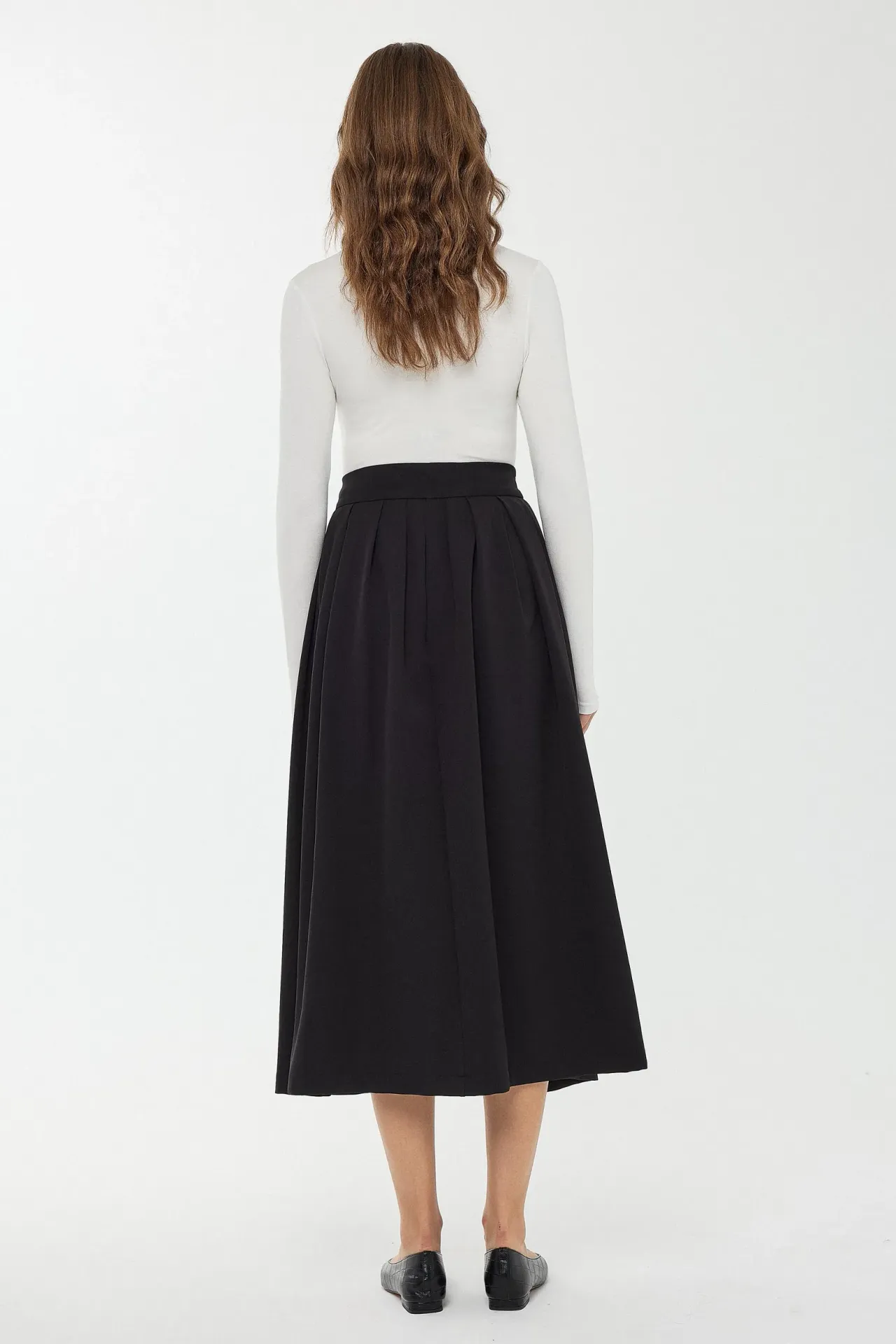 High Waist Midi Skirt