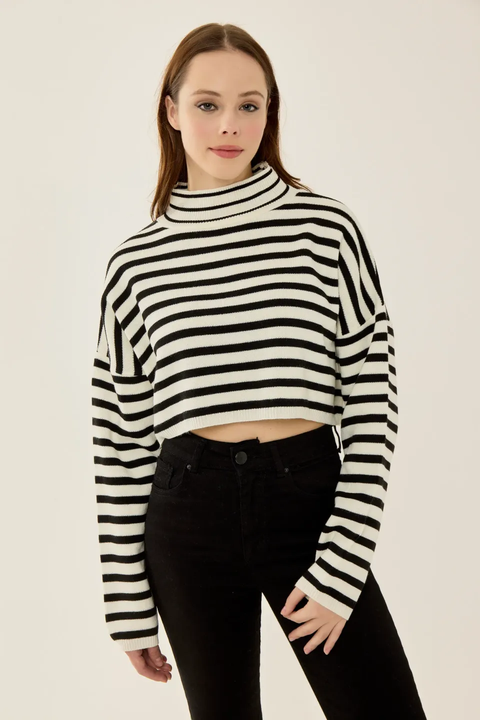 Turtleneck Crop Sweater