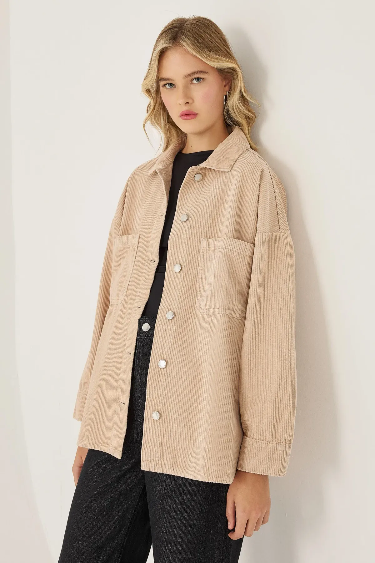 Oversized Velvet Shacket 3