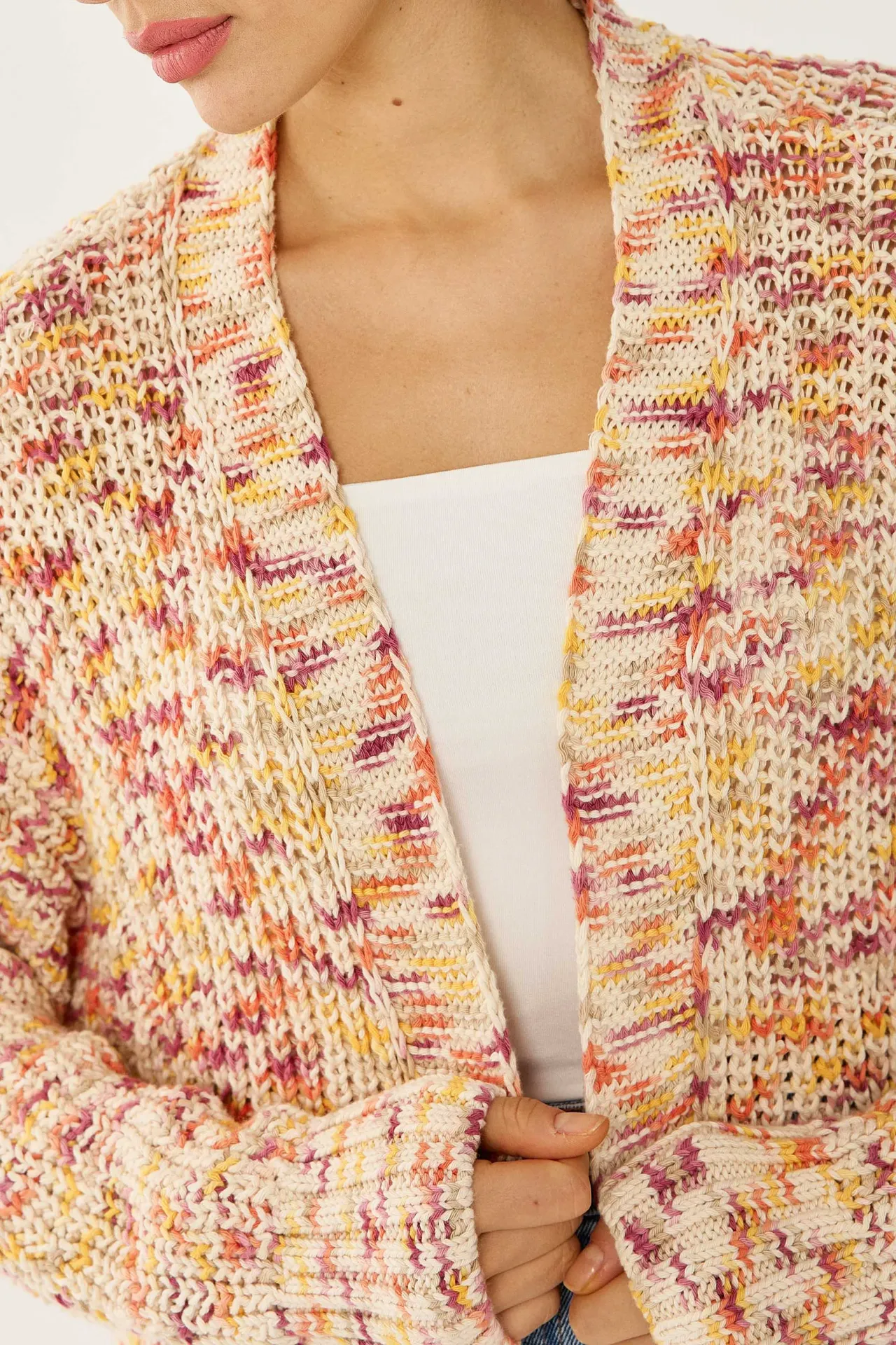 Oversized Colorful Cardigan