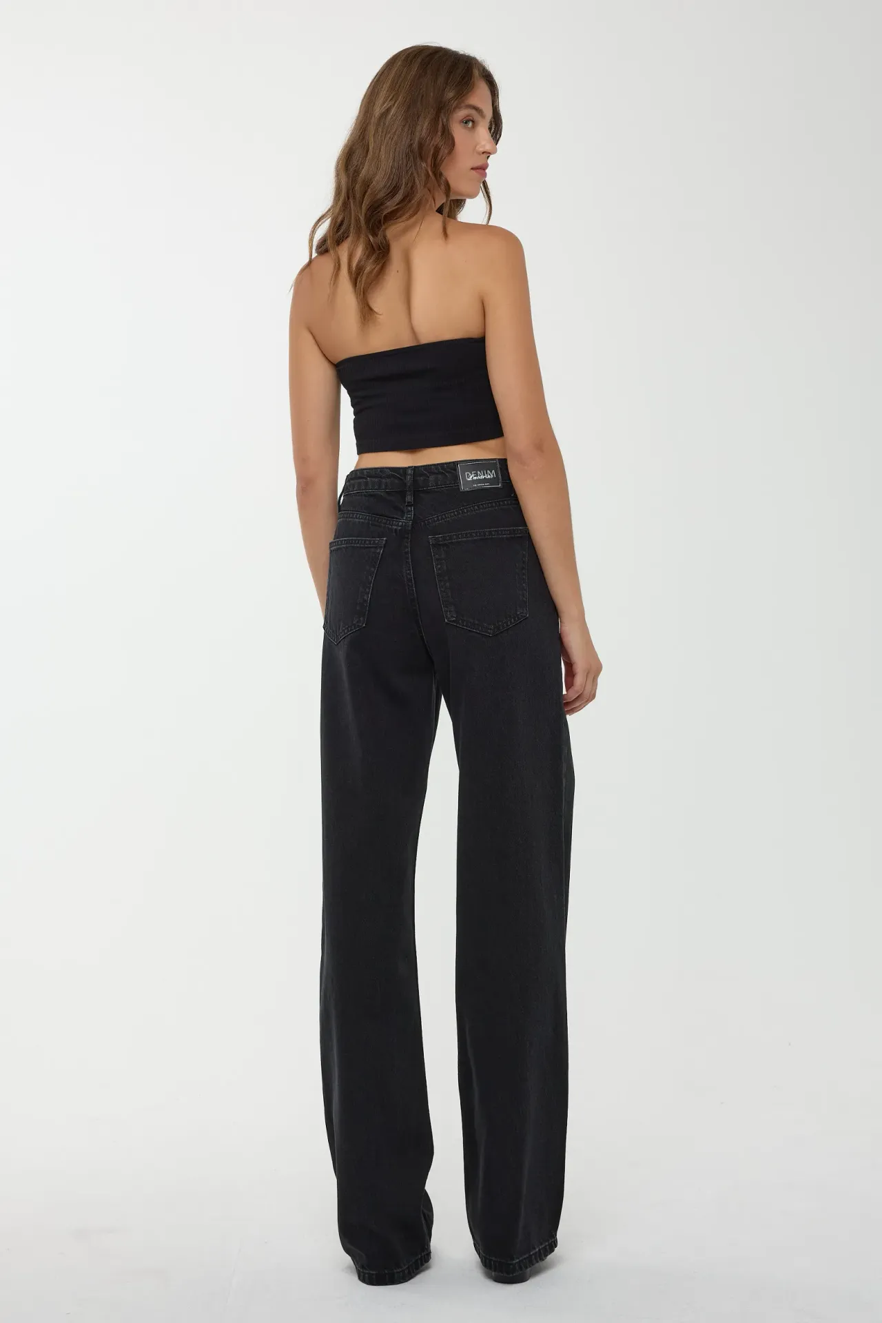 High Waist Straight Leg Jeans