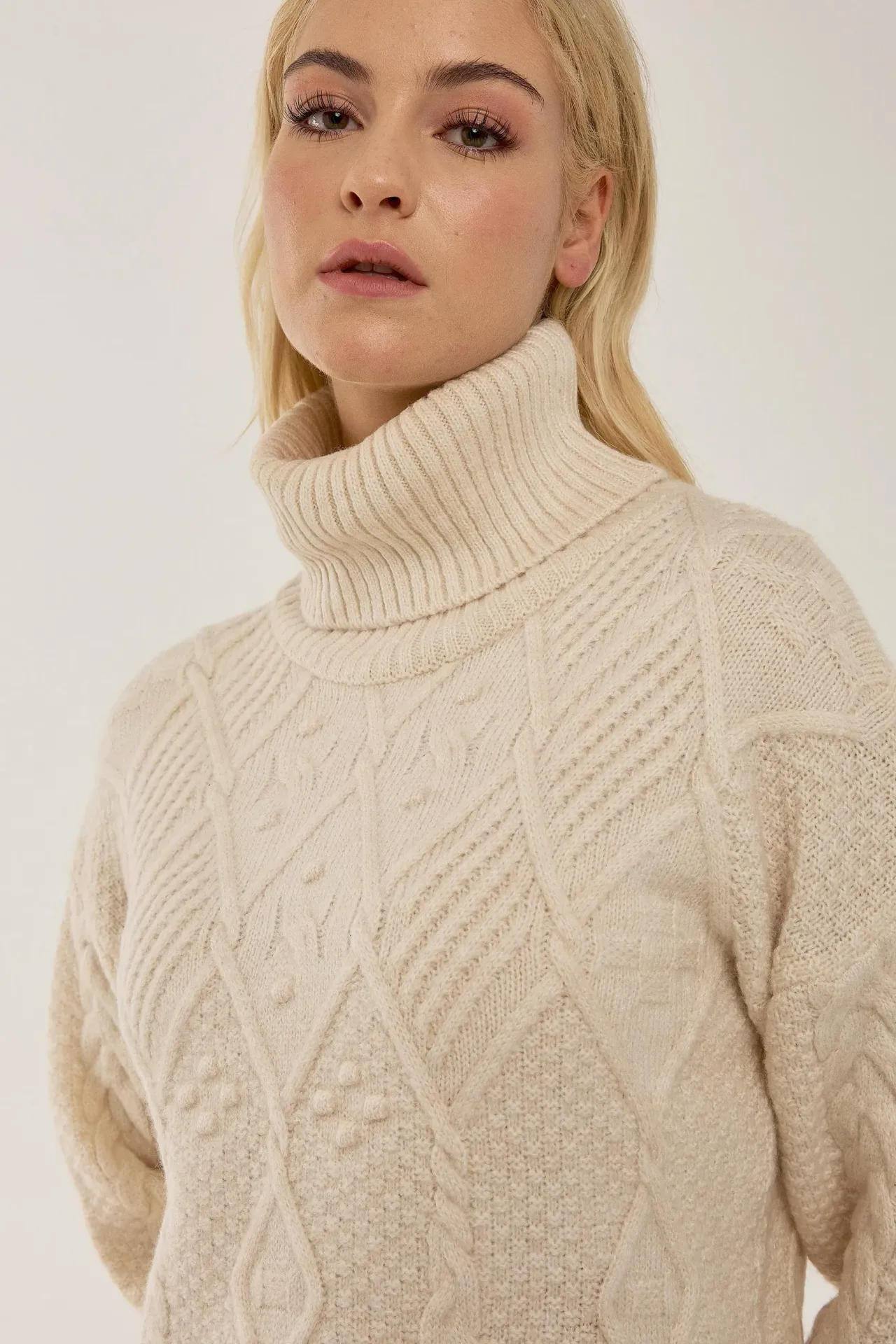Tassel Turtleneck Sweater