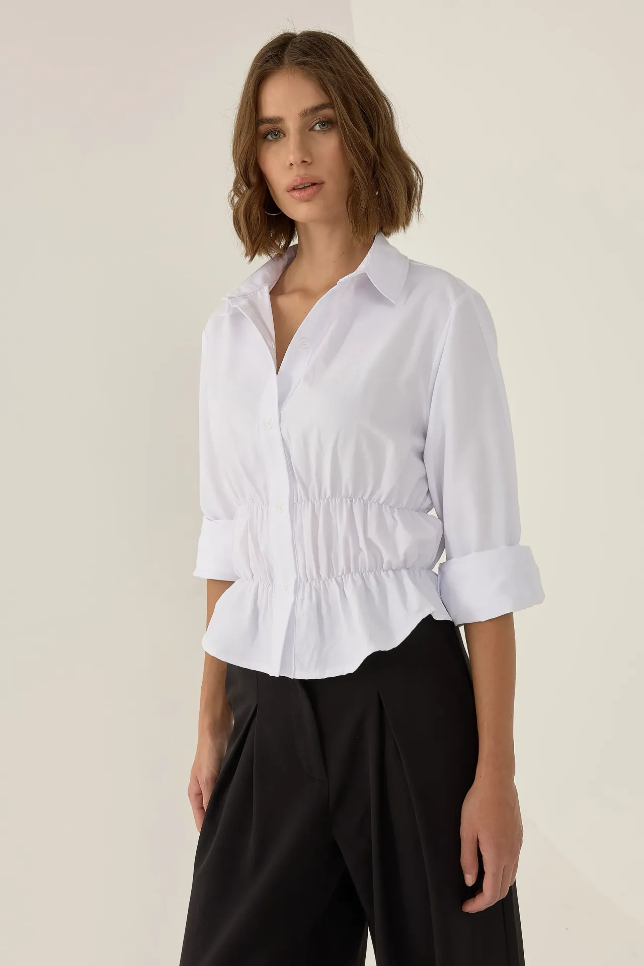 Valletta White Button Shirt