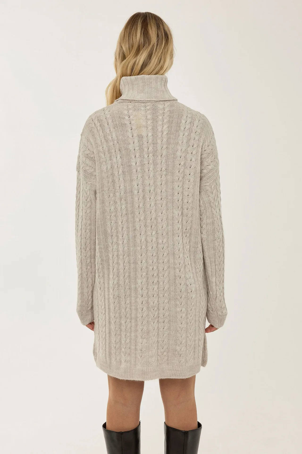 Cable Knit Jumper Dress 