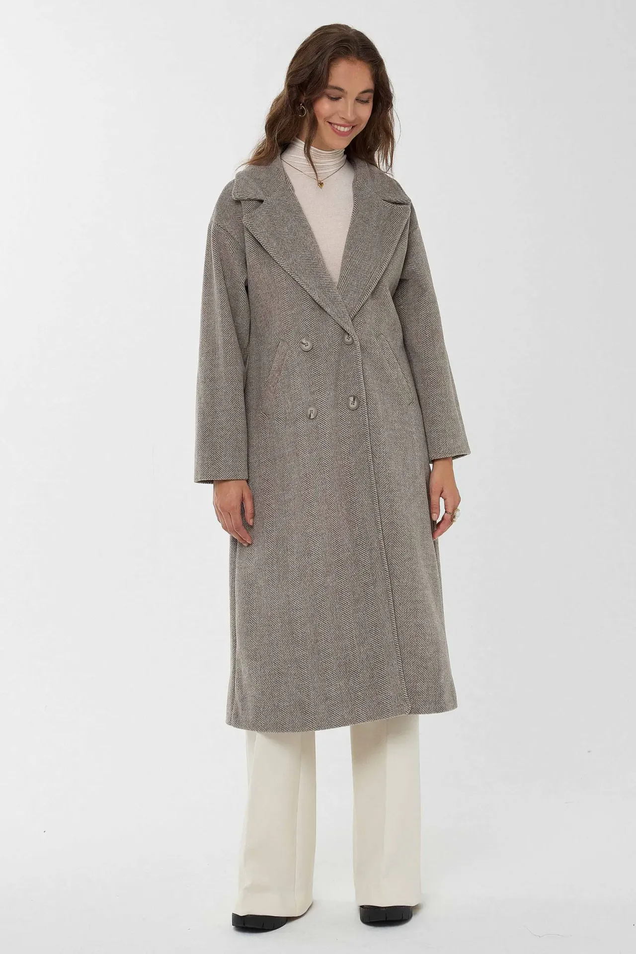 Relaxed Fit Long Coat