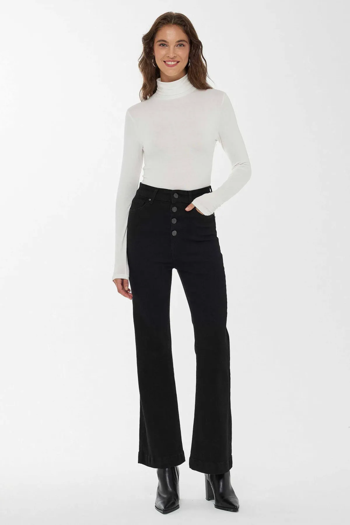 High Waist Flare Jeans 4